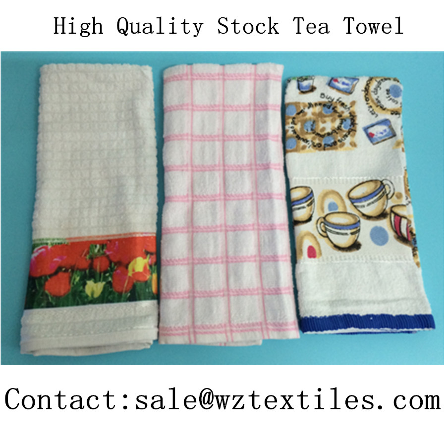 cotton printed tea towel/kitchen towel/dish towel