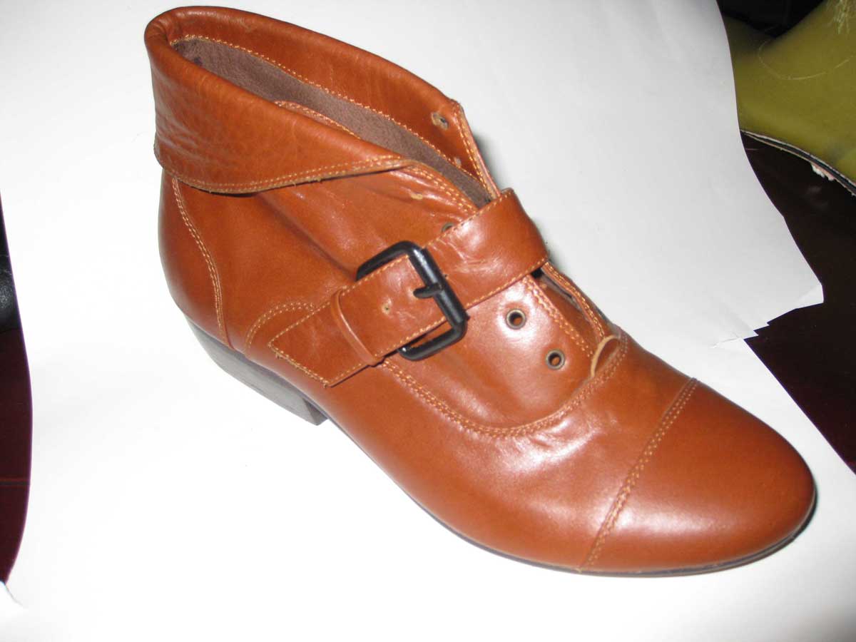 Fashion ankle leather boot--Globaltextiles.com
