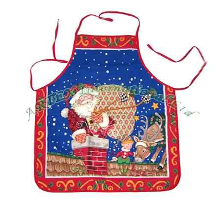 Printed Christmas Apron&ndash;Globaltextiles.com