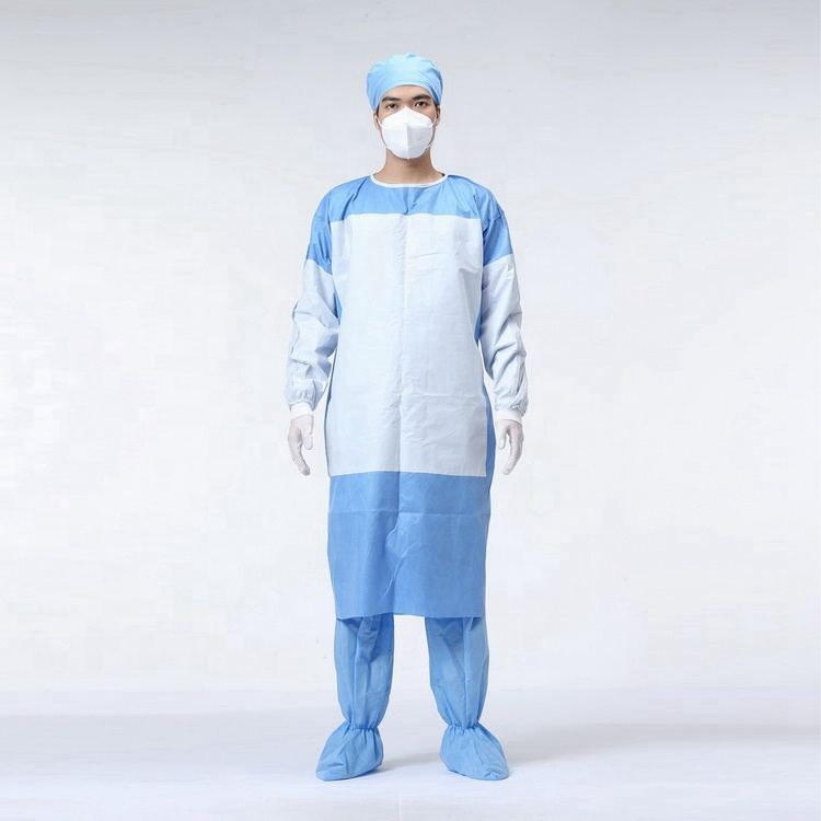 Disposable Hospital Isolation Gown Cpe Plastic Surgical Gown