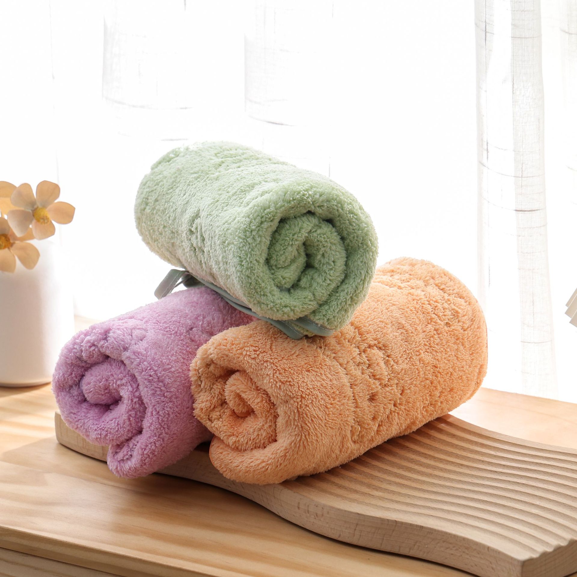 Coral down towel bath towel Soft absorbent quick drying towel bath towel