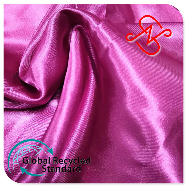 100D 100% RPET Satin fabric--Globaltextiles.com