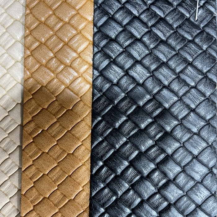 Croco embossed PU artificial leather