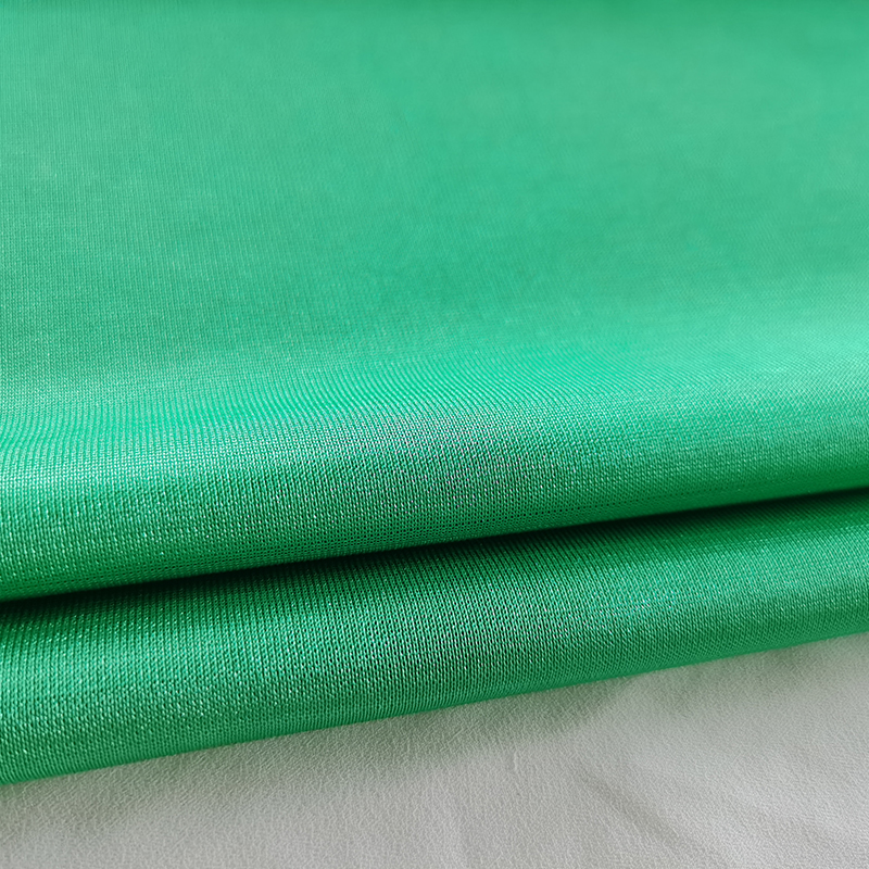 Tejido de punto por urdimbre 40D, liso y suave, tejido de camisa, manga corta, bonito color, transpi