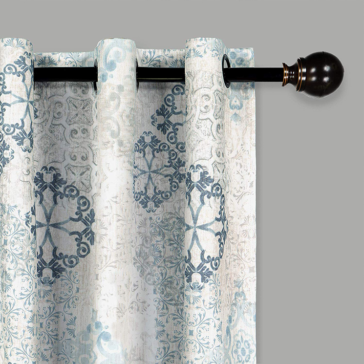 Grommet Top Curtains For Bedroom Single Panel--Globaltextiles.com